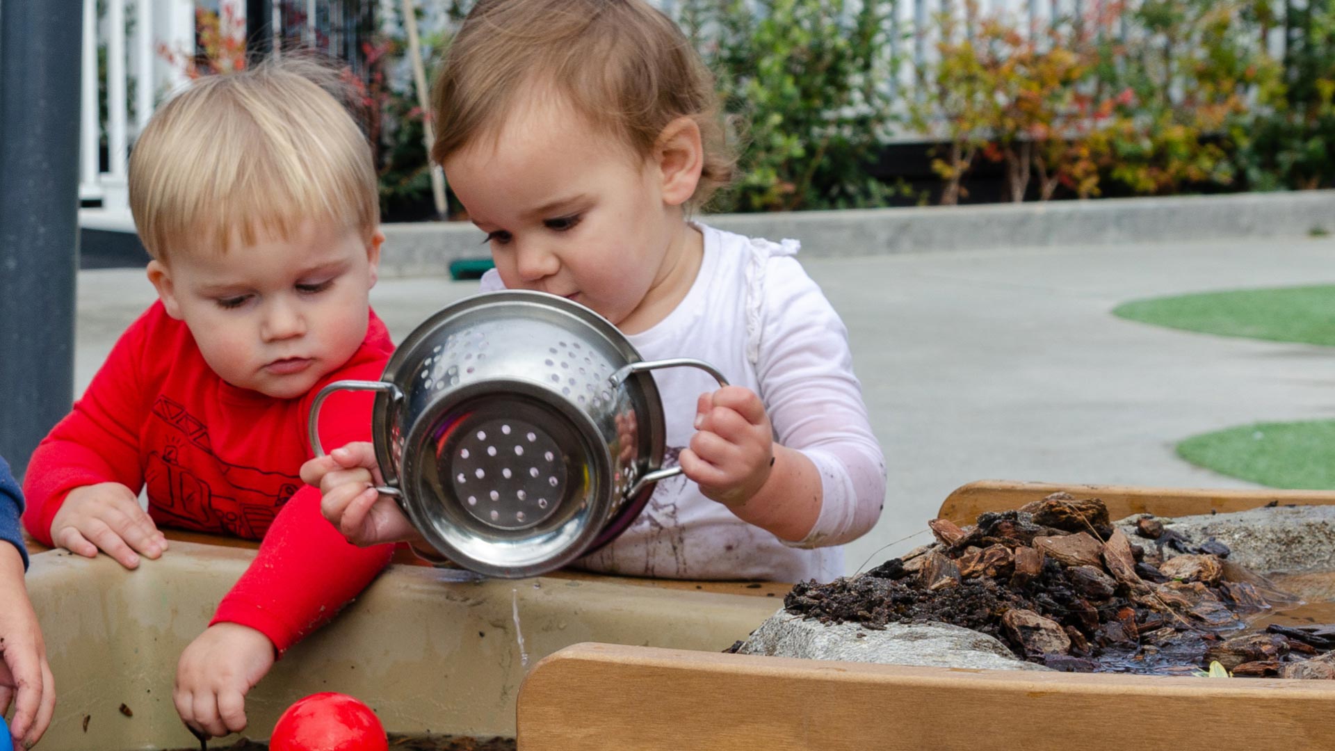 Toddlers at low water table