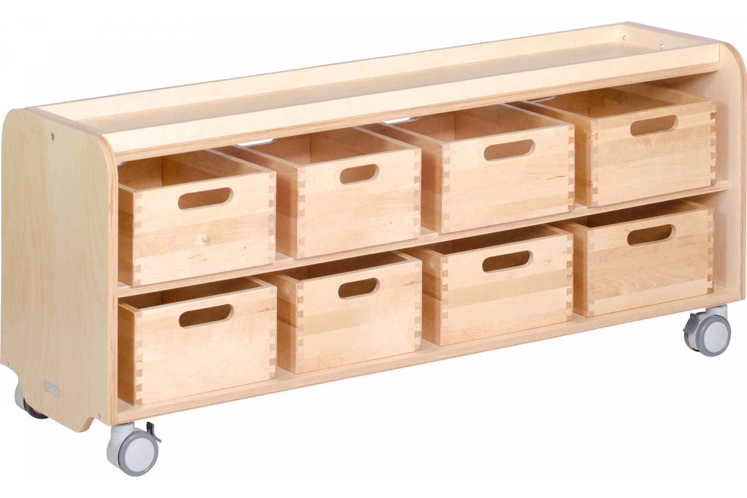 wooden storage trays