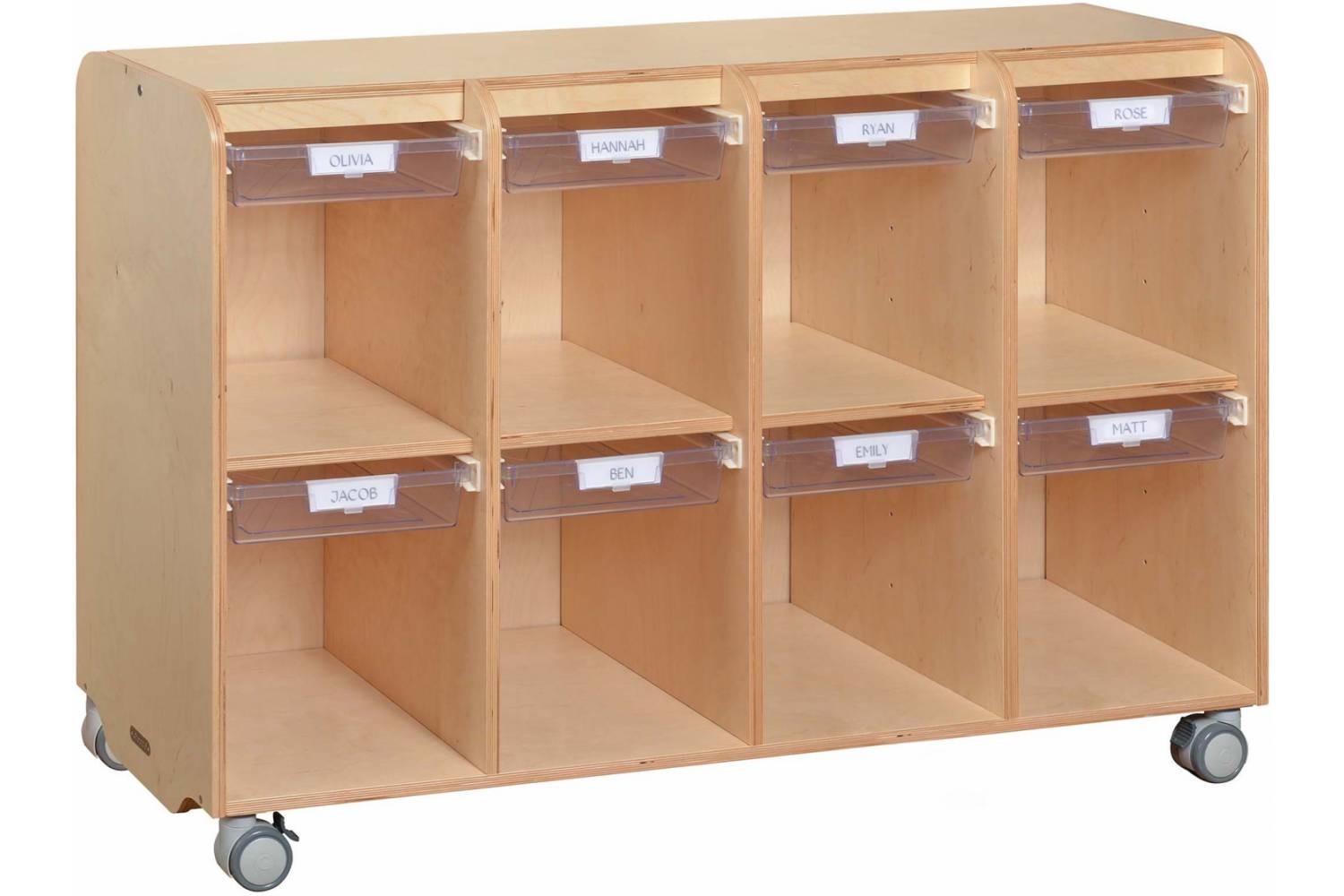 movable cubby storage station