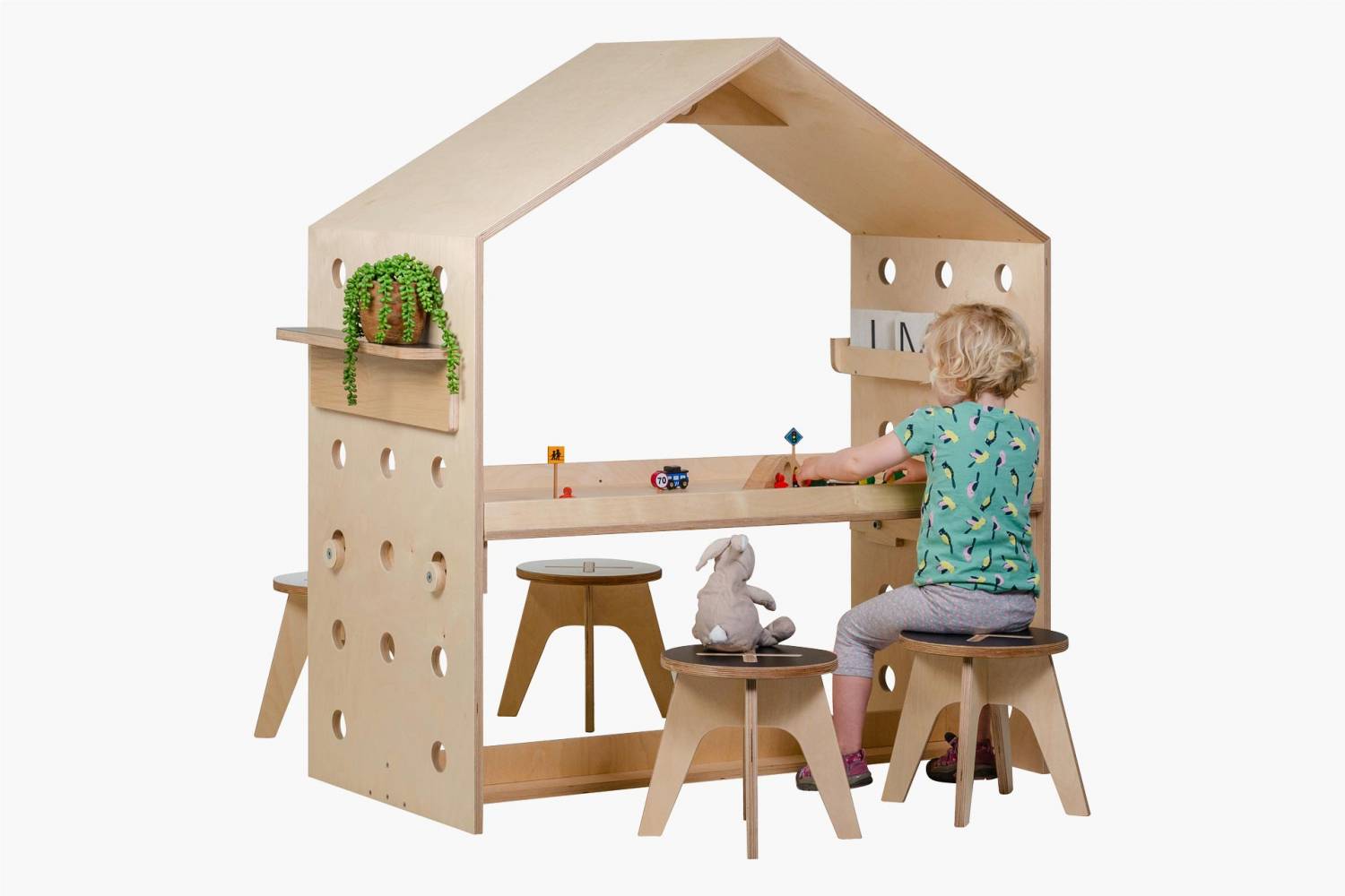 Peggo Multi Nook Activity Table with Child Seated
