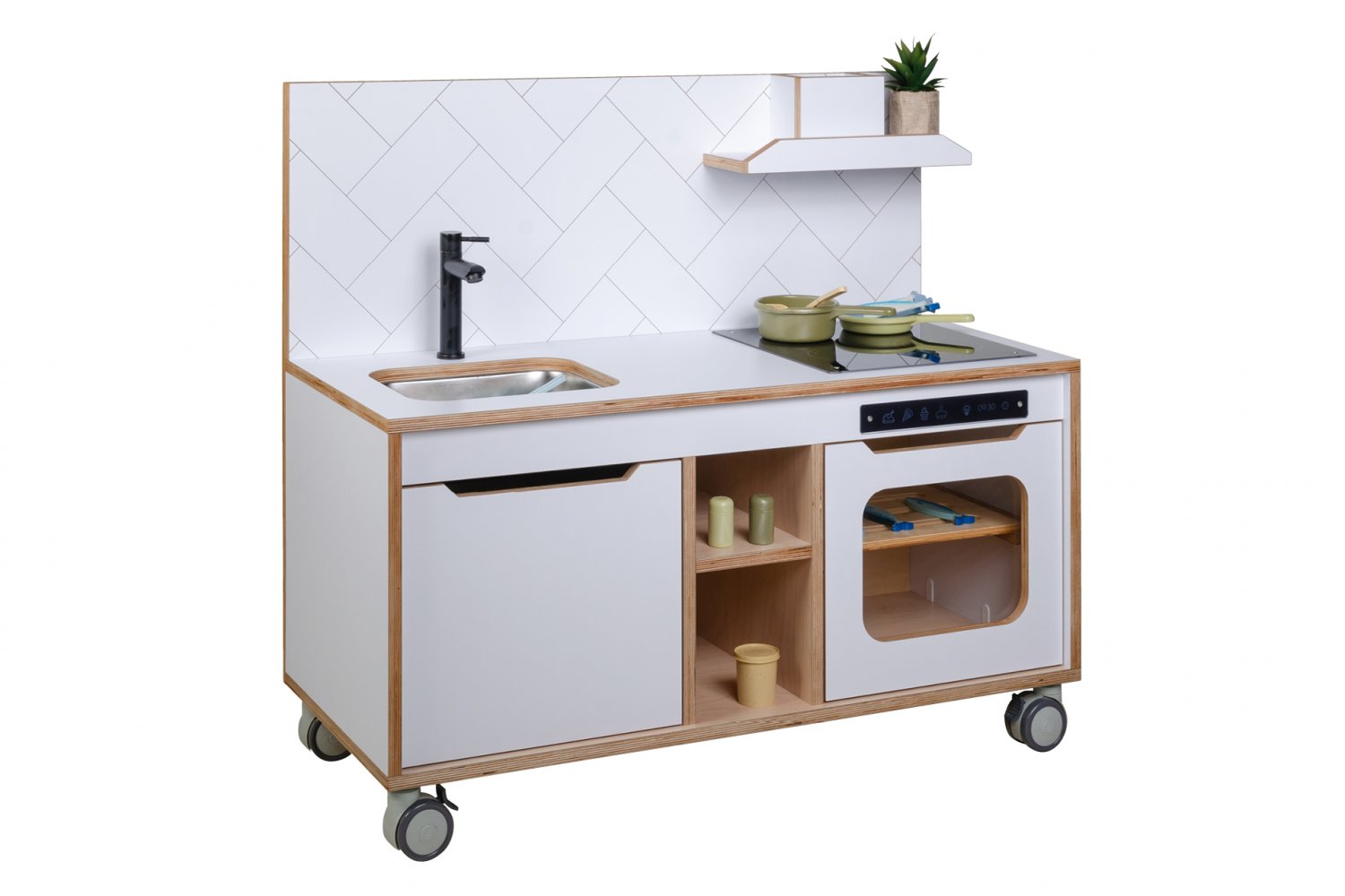 Wooden Plywood Kitchen for early learning centers