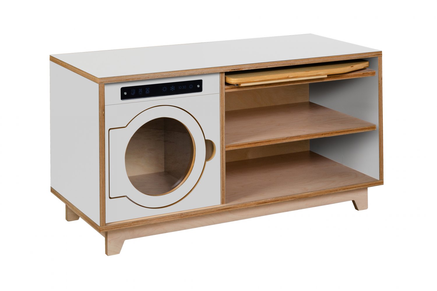 wooden laundry station WHITE