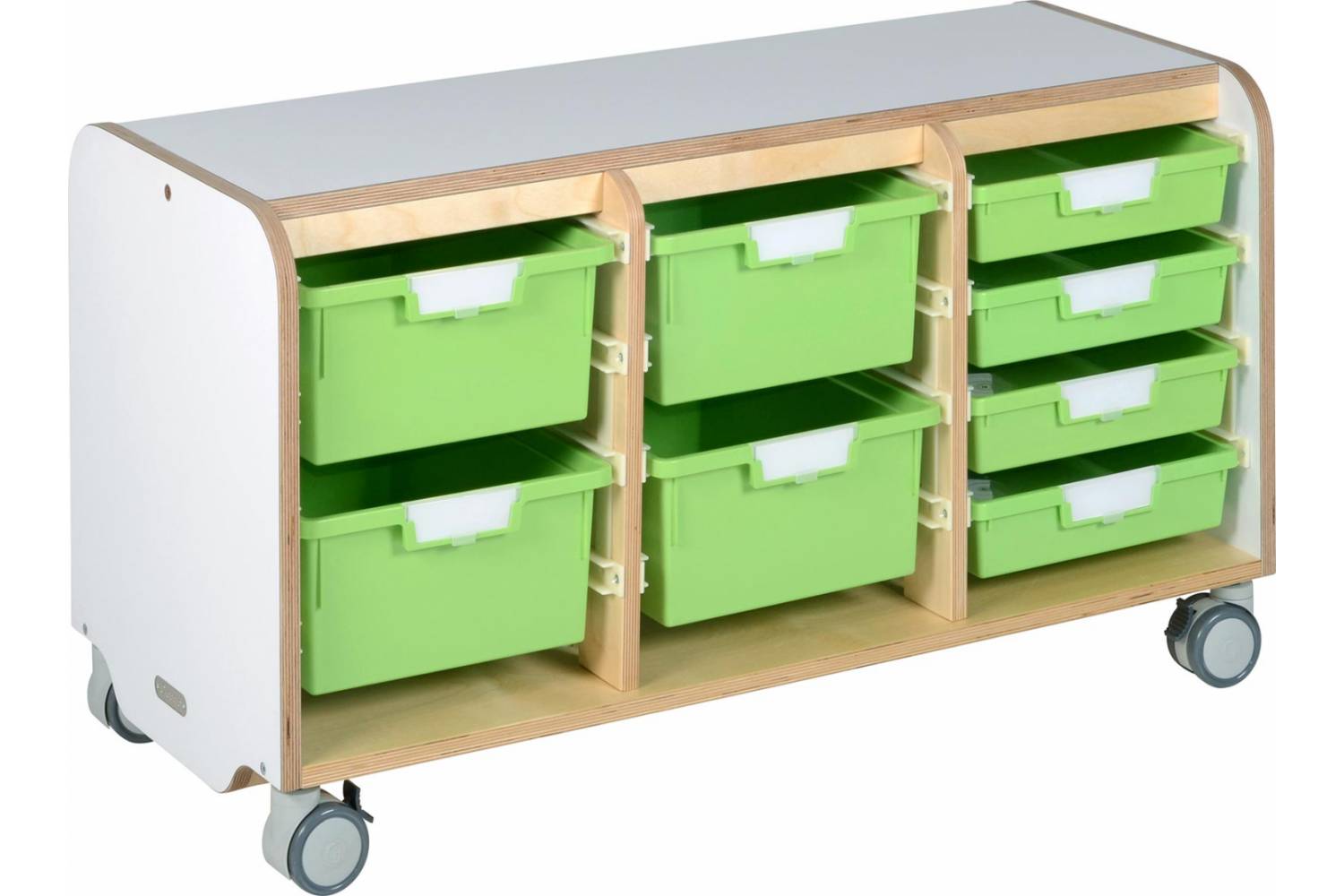 tray storage unit for schools