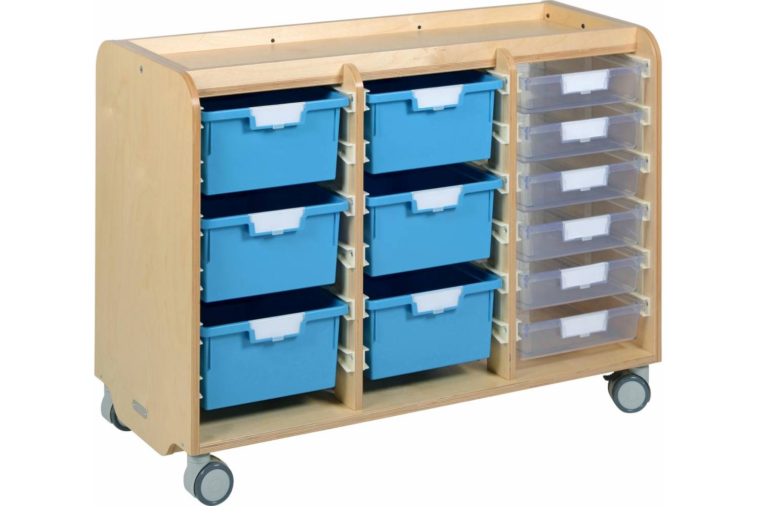 movable tray storage unit
