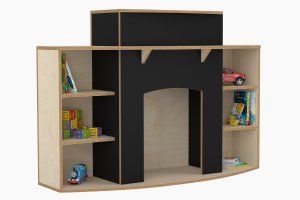 Wooden Fire place for Early Learning