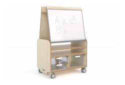 Teacher mobile whiteboard caddy